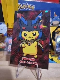 Pokemon Team Rocket Card Database - Pikachu Mega Lucario Poncho Photo Gallery - Image 3