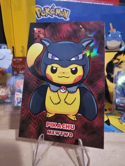 Pokemon Team Rocket Card Database - Pikachu Mewtwo Poncho Photo Gallery - Image 3