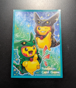 Rayquaza Poncho Pikachu Individual Card Sleeve Pokemon Center Japan Original - Image 1
