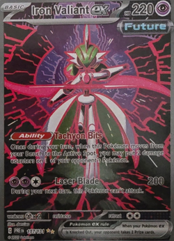 Pokemon TCG Iron Valiant ex 157/131 SIR Holo Full Art - Prismatic Evolutions - Image 1