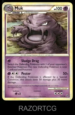 MUK 31/90 UC HGSS UNDAUNTED POKEMON LP - Image 1