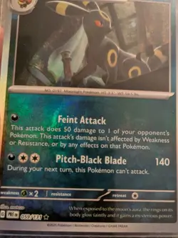 Pokemon Umbreon 059 Master Ball Reverse Holo Prismatic Evolutions M/NM! - Image 2