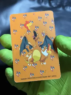 Pokemon Mew Pocket Monsters Vending Charizard Black Orange 1997 Japan - Image 2