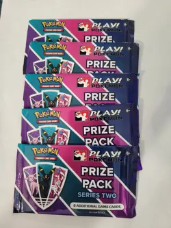 Play! Pokemon Prize Pack Series 2 Two Promo Packs NEW Factory Sealed Lot x5 - Image 1