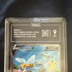 The Pokemon Company Beedrill V Alternate Full Art Holo Ultra Rare 161/189 TAG 9 - Image 3