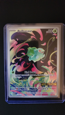 Nintendo Bulbasaur 133/132 Mega Evolution Holo Full Art Rare Stamped English - Image 1