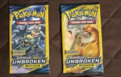 Pokemon Sun & Moon Unbroken Bonds 3 Card Mini Booster Pack - 4 Packs - Art Set - Image 2