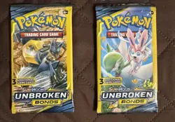 Pokemon Sun & Moon Unbroken Bonds 3 Card Mini Booster Pack - 4 Packs - Art Set - Image 3