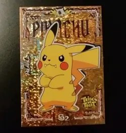 PIKACHU S2 Prisma Trick Or Treat Halloween Pokemon Card Gold Holo Foil - Image 1