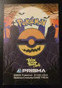 PIKACHU S2 Prisma Trick Or Treat Halloween Pokemon Card Gold Holo Foil - Image 3