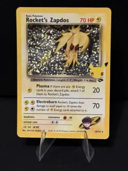 Rockets Zapdos Holo - Sword & Shield Celebrations #15/132 Near Mint Condition - Image 1