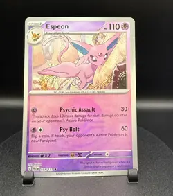 Espeon 033/131 Pokemon TCG Prismatic Evolutions Pokeball Reverse Holo - Image 1