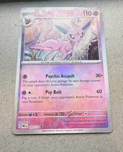 Espeon 033/131 Pokemon TCG Prismatic Evolutions Pokeball Reverse Holo - Image 3