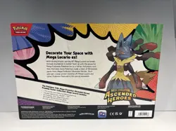 Pokemon TCG Ascended Heros Premium Poster Collection Mega Lucario factory sealed - Image 2