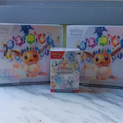 2 Pokemon TCG Prismatic Evolutions E T B. 1 Prismatic Booster Bundle. - Image 1
