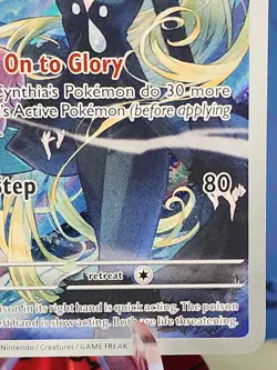 Pokemon Cynthia's Roserade Illustration Rare Full Art Holo 184/182 HP 130 - Image 4