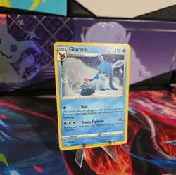 Glaceon SWSH192 w swirl Sword & Shield Cosmo Holo Promo Pokemon TCG 2022 - Image 1