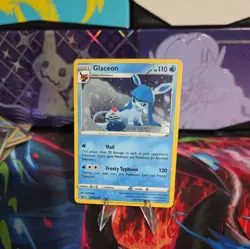 Glaceon SWSH192 w swirl Sword & Shield Cosmo Holo Promo Pokemon TCG 2022 - Image 2