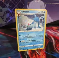 Glaceon SWSH192 w swirl Sword & Shield Cosmo Holo Promo Pokemon TCG 2022 - Image 3