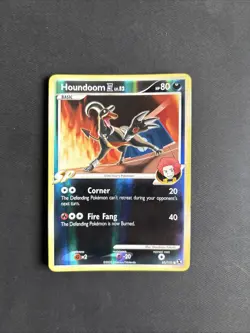 Pokemon TCG Houndoom [4] Rising Rivals 65/111 Reverse Holo Common 2009 Nintendo - Image 1