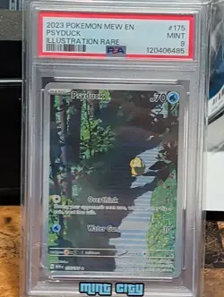 Pokemon Psyduck 175/165 Sv: Scarlet & Violet 151 Illustration Rare Holo PSA 9 - Image 1