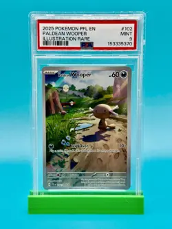 PSA 9 - 2025 Pokemon PFL Paldean Wooper IR #102 - Image 1
