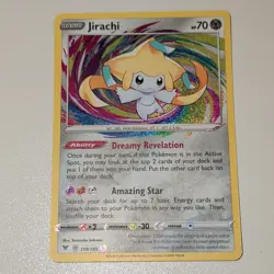 Pokemon Jirachi 119/185 SWSH04 Vivid Voltage Amazing Rare Holo English 2020 - Image 1