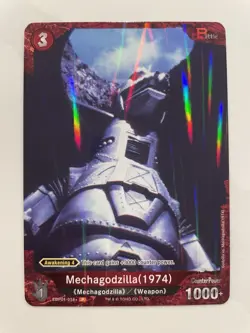 Mechagodzilla 1974 P 018+ Foil Godzilla Card Game 1st Edition Parallel Battle - Image 1
