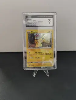 Pikachu #SWSH234 Promo Pokemon GO Tin Stamp - CGC 9 Mint - Image 1