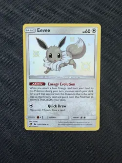 Pokemon Eevee SV41/SV94 Hidden Fates Shiny Vault Holo - NM/LP - Image 1