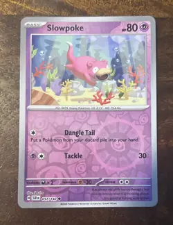 Slowpoke - 057/142 Stellar Crown REVERSE Holo Pokemon - Image 1