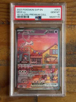Pokemon TCG Mew ex Blackstar 151 Promo SVP 053 - PSA 10 - Image 1