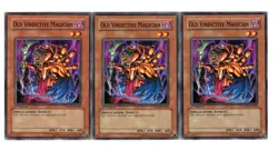 Yugioh- 3X Old Vindictive Magician - Common - 1st Edition - SDSC-EN009 - NM - Image 1