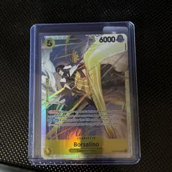 One Piece CCG Borsalino Character EB04-058 Egghead Navy 6000 Power Holo Blocker - Image 3