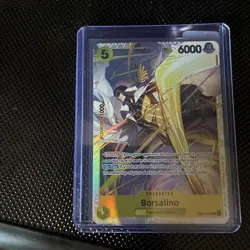 One Piece CCG Borsalino Character EB04-058 Egghead Navy 6000 Power Holo Blocker - Image 4