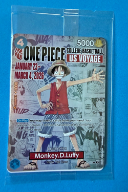 One Piece Monkey D Luffy P-055 US Voyage Illinois Basketball Promo-SEALED 2026 - Image 2