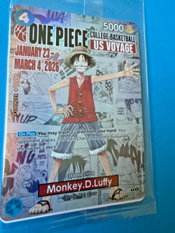 One Piece Monkey D Luffy P-055 US Voyage Illinois Basketball Promo-SEALED 2026 - Image 4