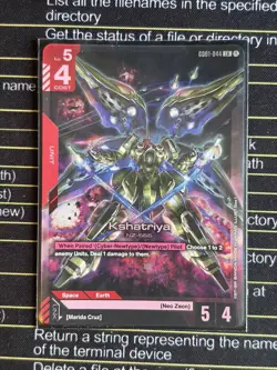Gundam Card Game Kshatriya GD01-044 LR English Edition TCG - Image 1