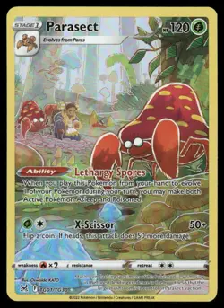 Pokemon Cards Parasect TG01/TG30 Lost Origin Trainer Gallery Holo NM - Image 1