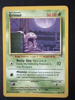 Grimer Pokemon Common Card - Legendary Collection - 78/110 - 2002 - Image 1