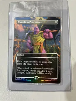 2026 Magic The Gathering Thanos Swords To Plowshares PSA Magazine Promo Card - Image 1