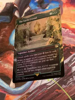 MTG Magic: The Gathering Final Fantasy THE EARTH CRYSTAL Borderless Foil MTG NM - Image 2