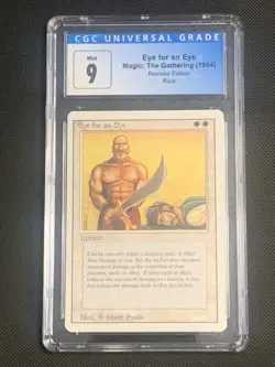 1994 Magic: The Gathering - Revised(3rd) - EYE FOR AN EYE - Rare - CGC MINT 9 - Image 1