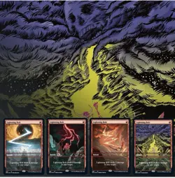 Mountain, Go Secret Lair SEALED Magic the Gathering MTG 4x Lightning Bolt New - Image 3