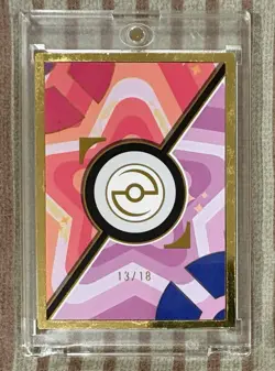 Pokemon Elf Eif Chinese Origin 2.0 Gold Frame Dragonite Metal Card 13/18 CaseHit - Image 2