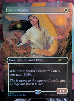 [NM] -Foil Borderless- Soul Warden | MTG Secret Lair Featuring: Julie Bell - Image 1