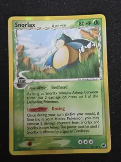 Pokemon TCG Snorlax Delta Species 10/101 Dragon Frontiers Holo Rare 2006 - Image 1