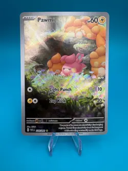 Pawmi (226/091) Paldean Fates Illustration Rare Pokemon TCG Card NM - Image 1