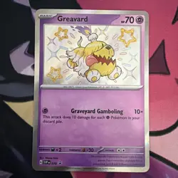 Greavard SVP 070 Holo Black Star Promo Pokemon Scarlet & Violet Paldean Fates NM - Image 1