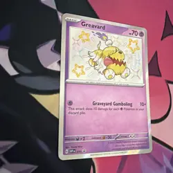 Greavard SVP 070 Holo Black Star Promo Pokemon Scarlet & Violet Paldean Fates NM - Image 2
